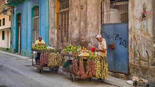 People for sale in market