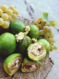 Close-up of fruits on table