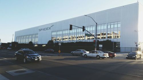 Cars on street