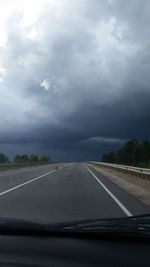 Road passing through landscape