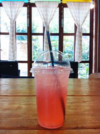 Close-up of drink on table