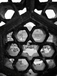 Full frame shot of old window