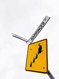 Close-up of road sign