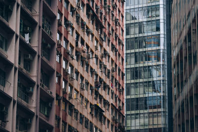 Low angle view of buildings in city