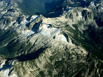 Scenic view of snowcapped mountains