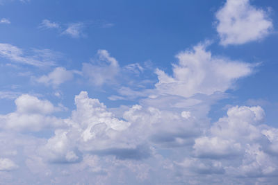 Low angle view of clouds in sky