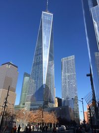 Low angle view of skyscrapers