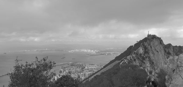 Panoramic view of townscape against sky