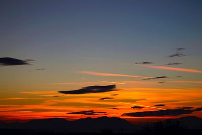 Scenic view of landscape at sunset