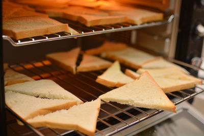 Close-up of food on tray