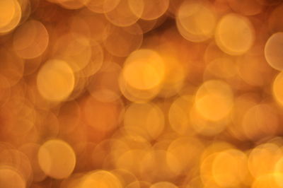 Defocused image of lights