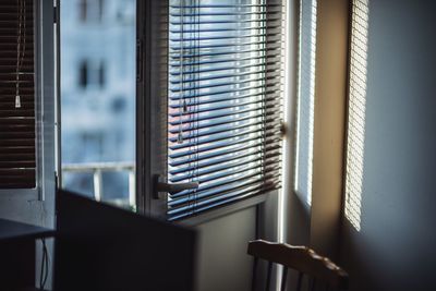 Close-up of window in house