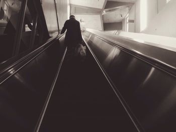 View of escalator