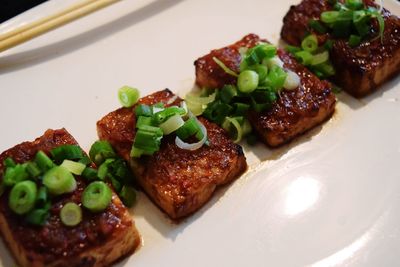 Close-up of food in plate