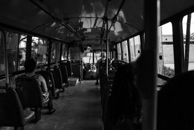 People sitting in bus