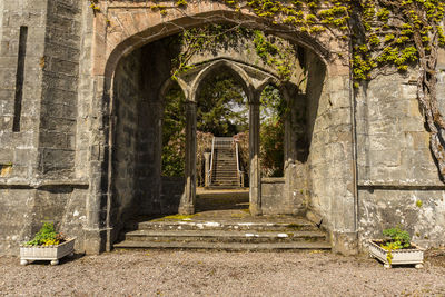 Entrance of historic building