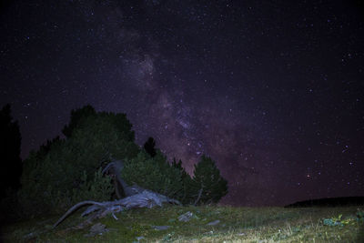 Milky way from pirenees mountains, catalonia