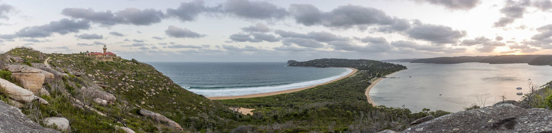 Panoramic view of sea against sky