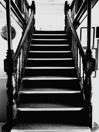 Low angle view of staircase in building
