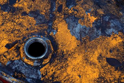 Full frame shot of old metal