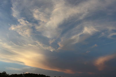 Low angle view of cloudy sky