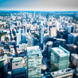 Elevated view of city
