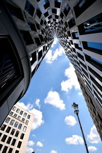 Low angle view of buildings against sky