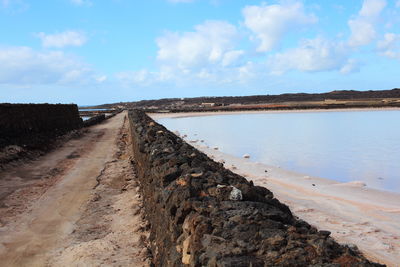 Panoramic view of beach against sky