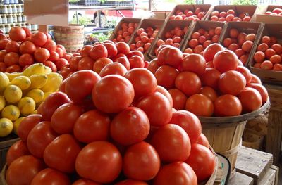 Full frame shot of tomatoes for sale