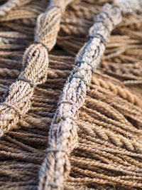 Close-up of rope against blurred background