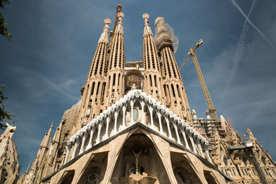 Low angle view of church against sky