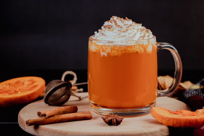 Close-up of drink on table