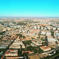 High angle view of cityscape