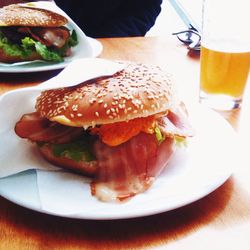 Close-up of served food