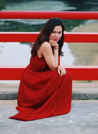 Portrait of a beautiful young woman