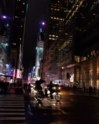 City street at night