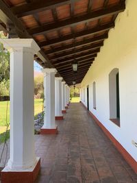 Empty corridor of building