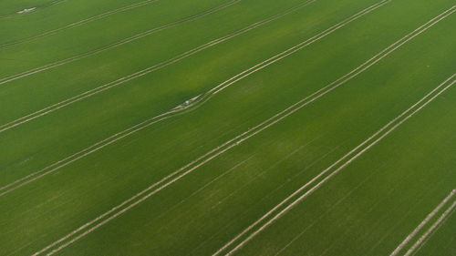 Full frame shot of soccer field