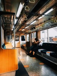 Interior of train