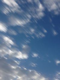 Low angle view of cloudy sky