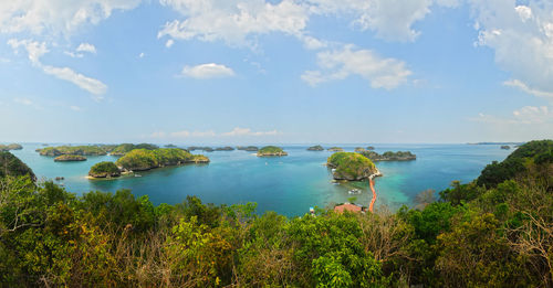 Scenic view of sea against sky