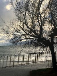 Fence against sky