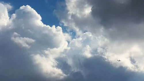 Low angle view of clouds in sky