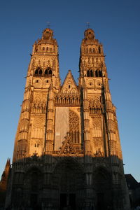 Low angle view of tours cathedral