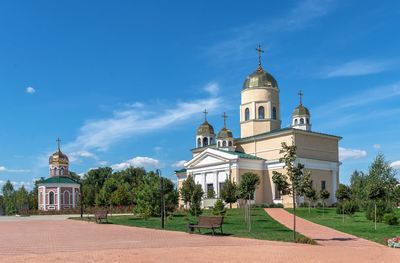 Alexander nevsky church near the tighina fortress in bender, transnistria or moldova, 