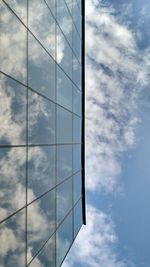 Low angle view of cloudy sky