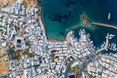 High angle view of swimming pool