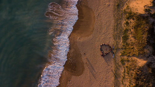 Aerial view of beach