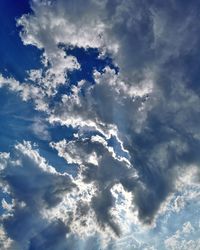 Low angle view of clouds in sky