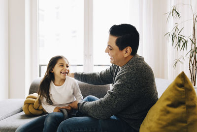 Friends sitting at home